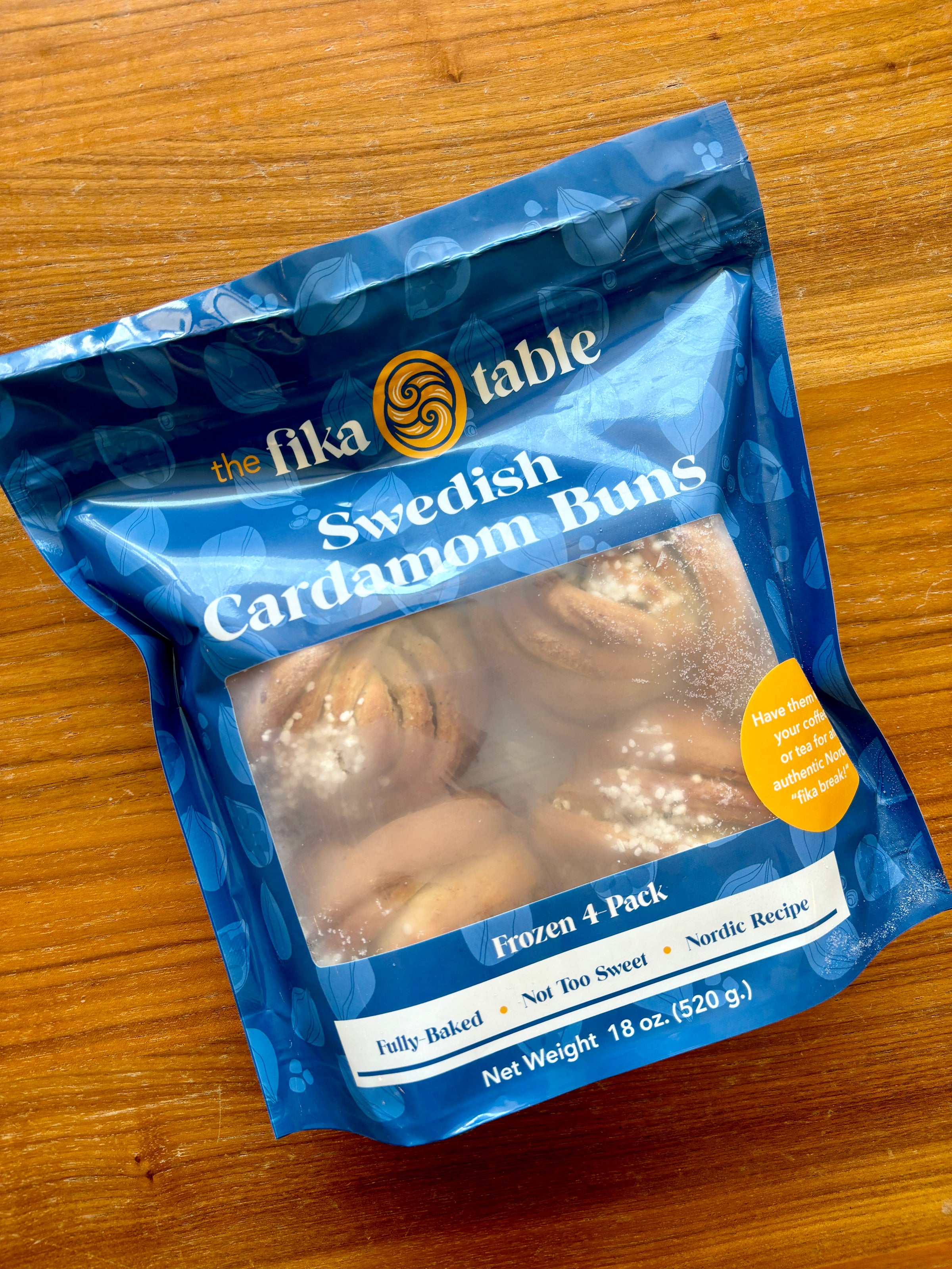 Swedish Cardamom Buns: Frozen 4-Pack | The Fika Table Bakery ATX